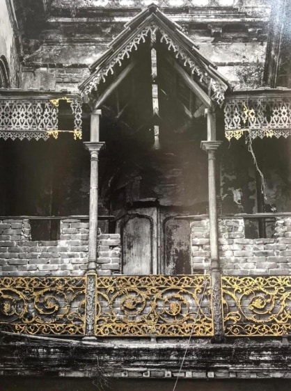 Najmun Nahar Keya  Kintsugi Dhaka (11)  2020  Photograph on archival paper, gold leaf,archival glue  17 x 23 in.