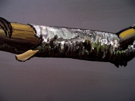 Rajan Krishnan PASTORAL HORNBILL 2013 Acrylic on canvas 48 x 36 in.