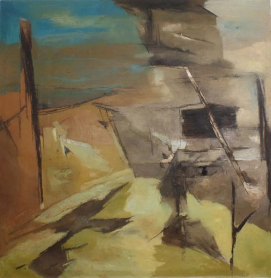 Ram Kumar UNTITLED ABSTRACT 11 1970 Oil on canvas 50 x 50 in.