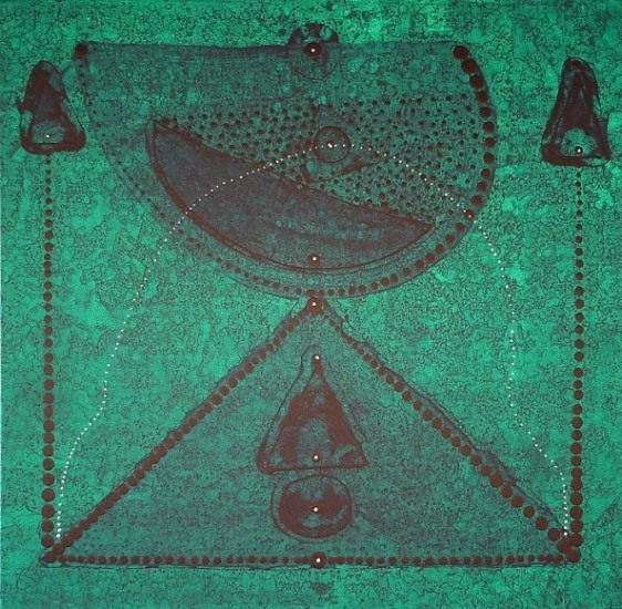 Mohan Malviya UNTITLED 4 2007 Acrylic on canvas 60 x 60 in.