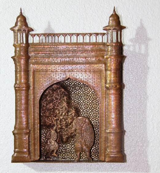 Adeela Suleman GATES OF FIRE 3 (Ed. of 3) 2014 Hand-beaten copper 12 x 8.5 in.