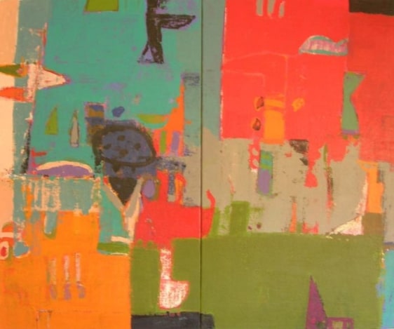 John Tun Sein UNTITLED ABSTRACT 24 2007 Acrylic on Canvas 58 X 69 in.  SOLD