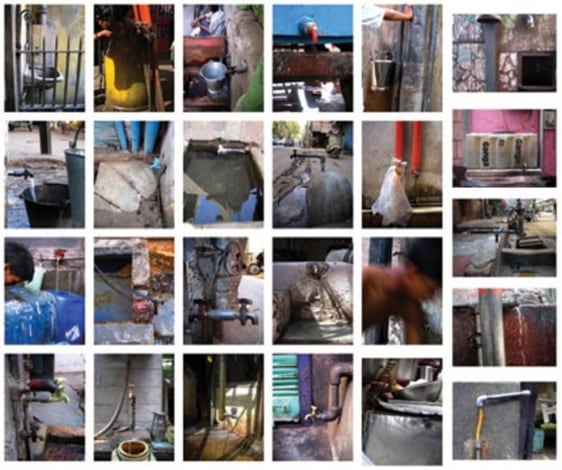 Atul Bhalla MCD TAPS 3/3 2007 Archival pigment print (set of 28) 16 x 12 in. each, shown in grid formation