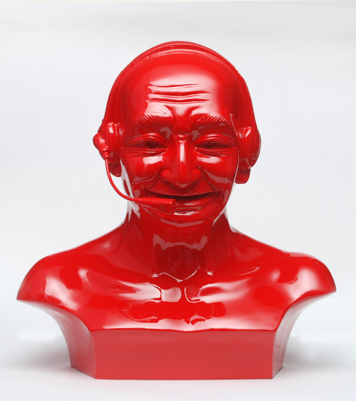 Debanjan Roy INDIA SHINNING 11 2009 Fiberglass and automotive paint 13 x 13 x 8 in. Edition of 75 + 5 artist proofs