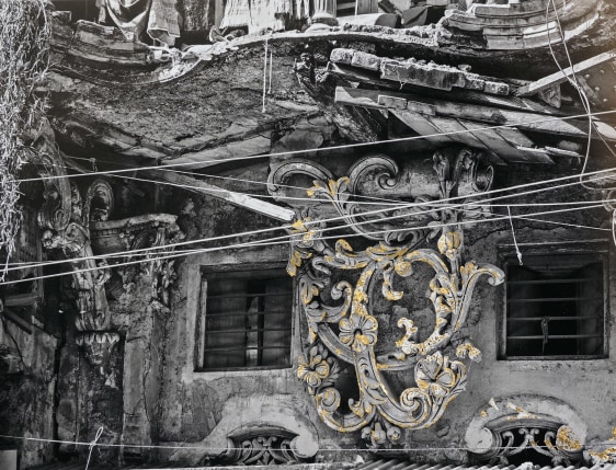 Najmun Nahar Keya   Kintsugi Dhaka (3)  Photograph on archival paper, gold leaf, archival glue  17 x 13 in.  2019