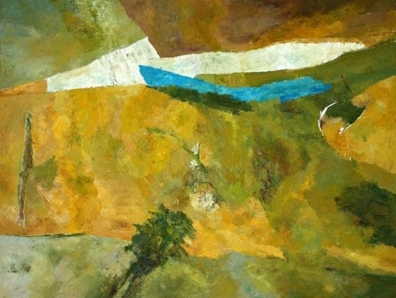 Ram Kumar UNTITLED ABSTRACT 1 2007 Oil on canvas 36 x 48 in.