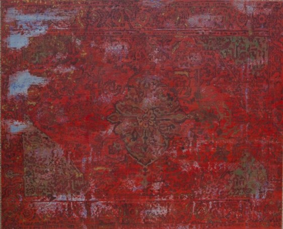 G.R. Iranna RED CARPET 2015 Acrylic on tarpaulin 54 x 66 in.