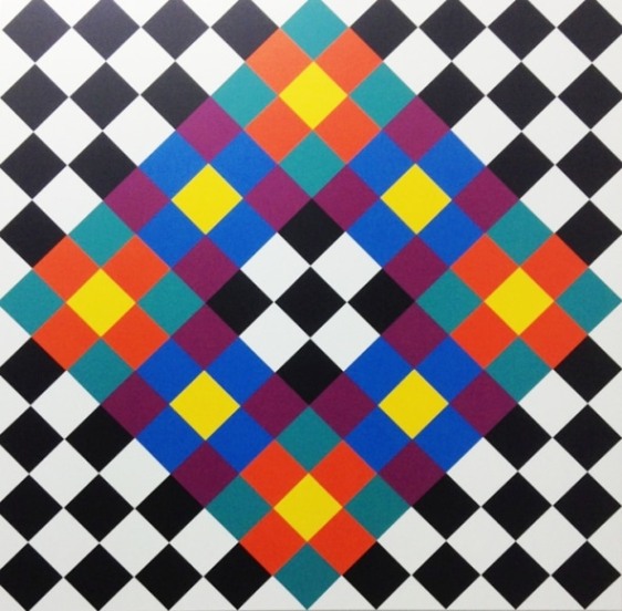 Rasheed Araeen Opus F 3 2016 Acrylic on canvas 63 x 63 in.