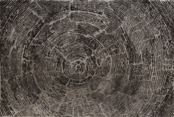 G. R. Iranna Black Body 2017 Coal on paper 42 x 56 in.