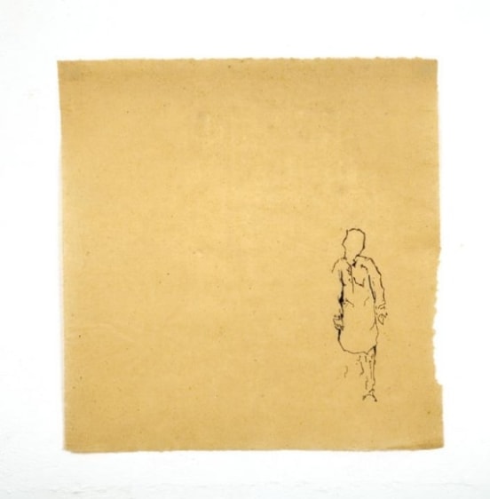 Saad Qureshi Untitled 10 Ink on Chinese paper 16.5 x 17 in NFS