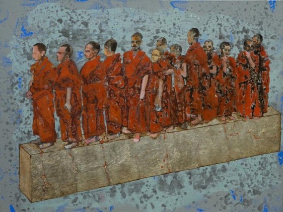 G.R. Iranna PATIENCE 2013 Acrylic on canvas 36 x 48 in.