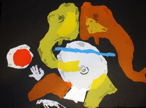 M. F. Husain BREACH CANDY SERIES (I) 1988 Silkscreen on paper 22 x 30 in.