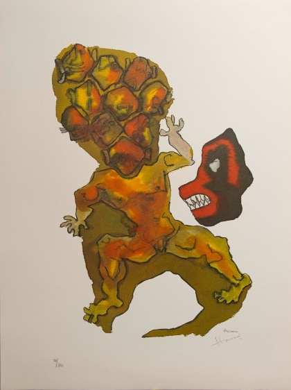 M. F.&nbsp;Husain, Hanuman - Rakshasa, n/d