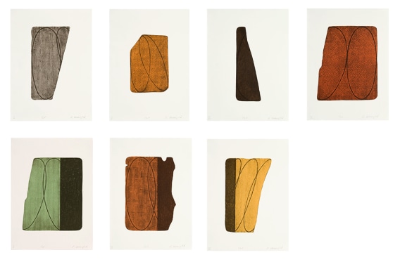 Fragment I-VII, 1997&nbsp;suite of seven two-color lithographs24 x 18 in. / 61 x 45.7 cm eachEdition of 25