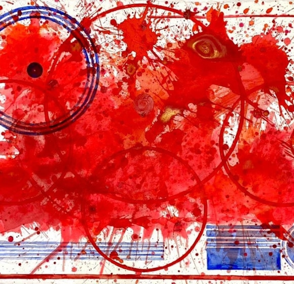 Happy Birthday America 2012, J. Steven Manolis,  22.5” H X 30”W; Watercolor and Acrylic on Arches paper $6,000