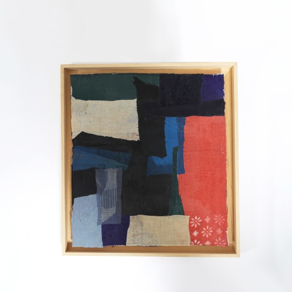 GE BA, Art Brut, composition of recycled fabrics and rice glue, c. 1950 