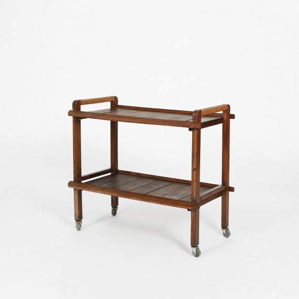 image of Jacques Adnet bar cart