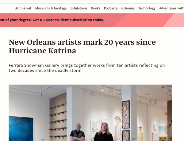 The Art Newspaper - New Orleans Artists Mark 20 Years Since Hurricane Katrina