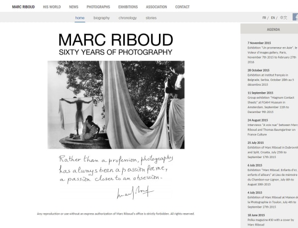 New Marc Riboud Website