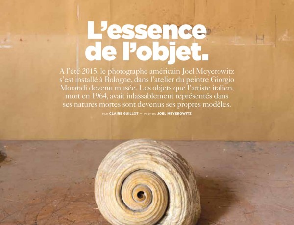 Morandi's Objects featured in Le Monde Magazine M