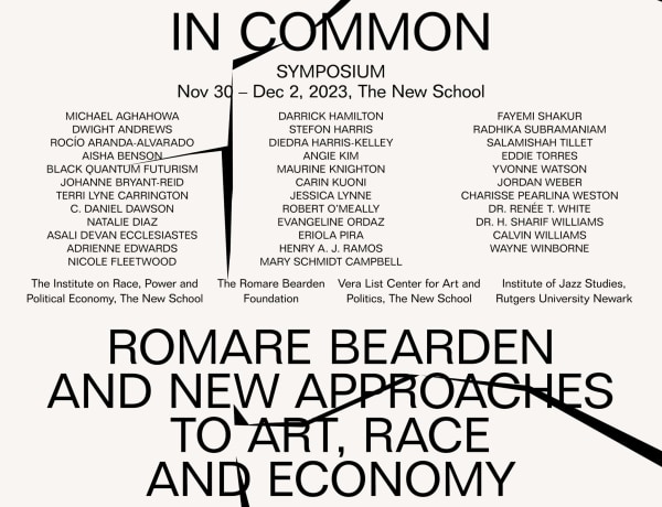 In Common: Romare Bearden and New Approaches to Art, Race &amp; Economy