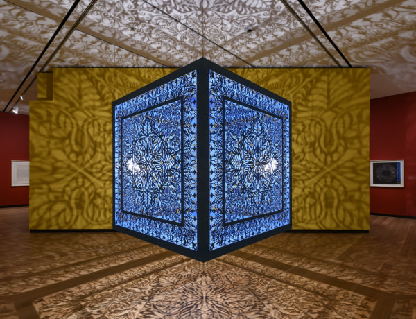 Work by Anila Quayyum Agha on View in a Solo Show at the Seattle Art Museum
