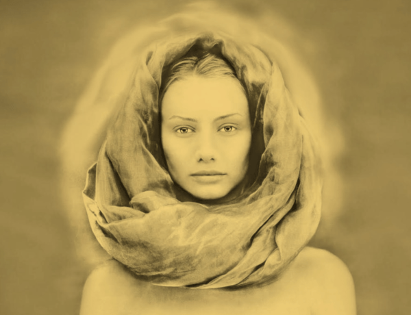 Joyce Tenneson, Larissa in Gold, 1990s