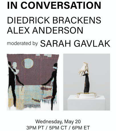 In Conversation: Alex Anderson &amp; Diedrick Brackens | LIVE Wednesday, May 20th