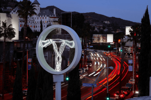 Zoe Buckman Sends Hollywood a Message With Her Public Sculpture of a Boxing Uterus