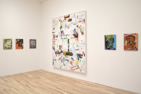 Installation view, Elmer Bischoff/Tom Burckhardt: A Dialogue, George Adams Gallery, New York, 2022.