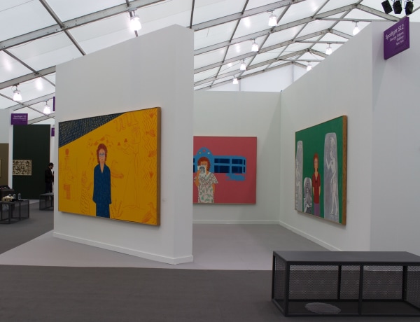 Installation View, Joan Brown, Frieze New York, George Adams Gallery, New York, 2019. 