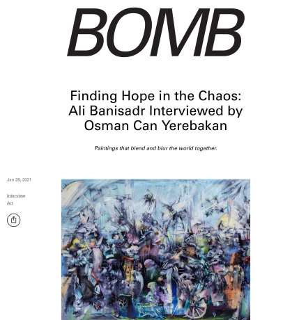Ali Banisadr Interviewed by Osman Can Yerebakan, Bomb Magazine