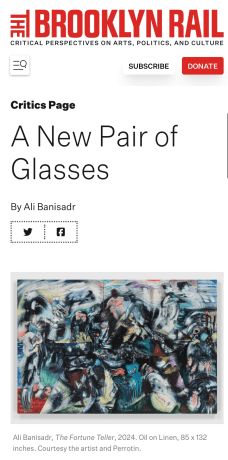 &quot;A NEW PAIR OF GLASSES&quot; BY ALI BANISADR