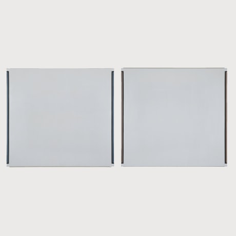 Jo Baer, Untitled, 1969, diptych, oil on canvas