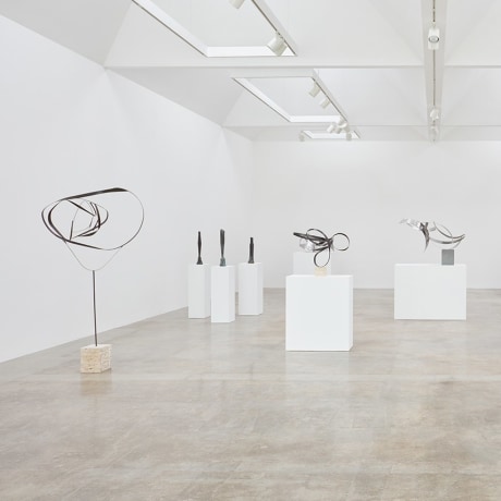 Installation view of "Beverly Pepper: New Particles of the Sun" at Kayne Griffin Corcoran, Los Angeles