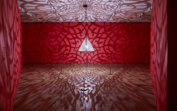 Work by Anila Quayyum Agha on view at Bruce Museum in Connecticut