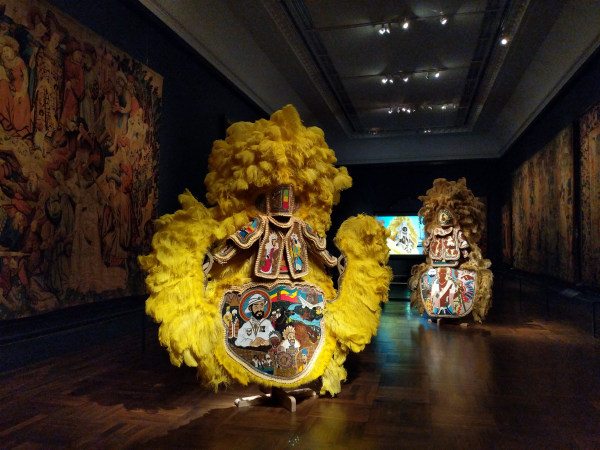 Victoria and Albert Museum, London exhibits New Orleans Artist Demond Melancon’s Mardi Gras Indian Suits