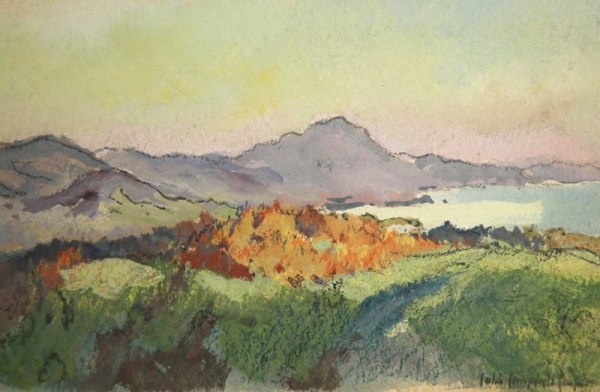 COLIN CAMPBELL COOPER (1856-1937), Rincon Peak, Santa Barbara, Mesa for Independent article on Colin Campbell Cooper by Elizabeth Schwyzer