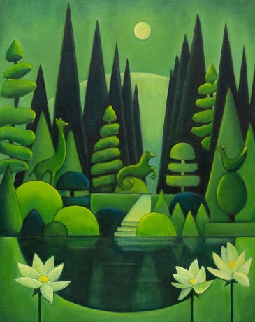 ANGELA PERKO, Topiary Garden, 2025 for review of JARDIN DES REVES: Lotusland Celebrates at Sullivan Goss