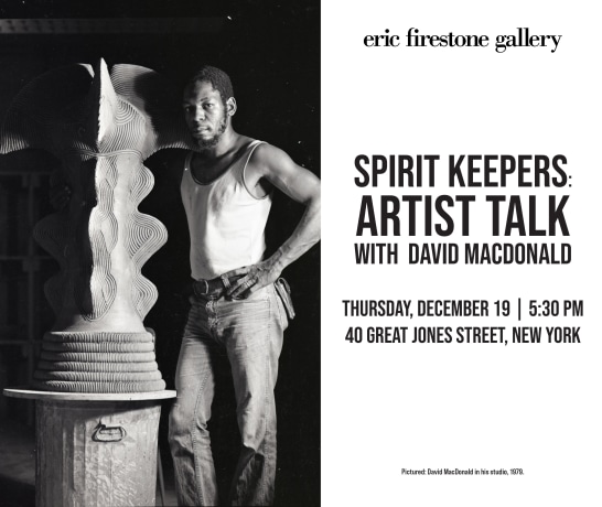 SPIRIT KEEPERS: ARTIST TALK WITH DAVID MACDONALD