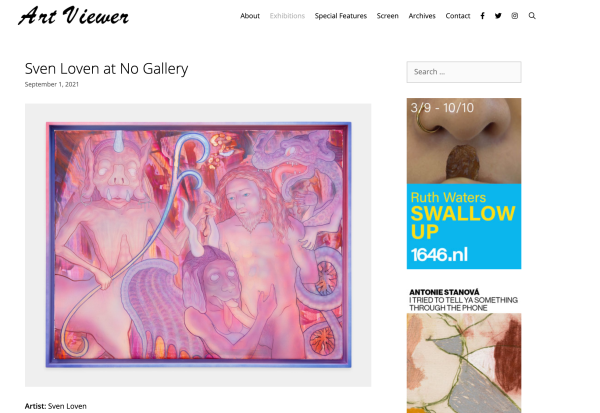 Sven Loven at No Gallery
