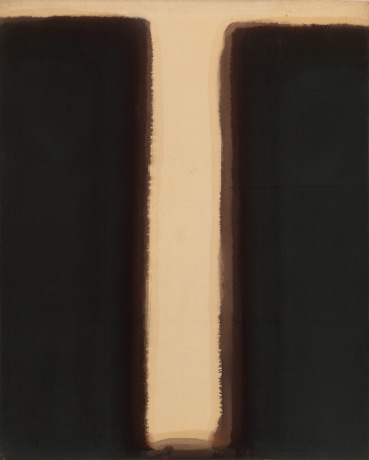 Yun Hyong-keun. Umber-Blue, 1976-1977,Oil on linen, 162.3x130.6cm, Courtesy of Yun Hyong-keun Estate and PKM Gallery.