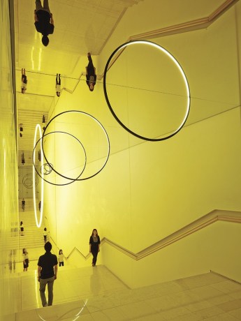 Olafur Eliasson’s “Gravity Stairs,” a site-specific installation made for the 10th anniversary exhibition of Leeum