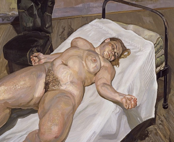 Lucian Freud, "Naked Portrait with Green Chair," 1999