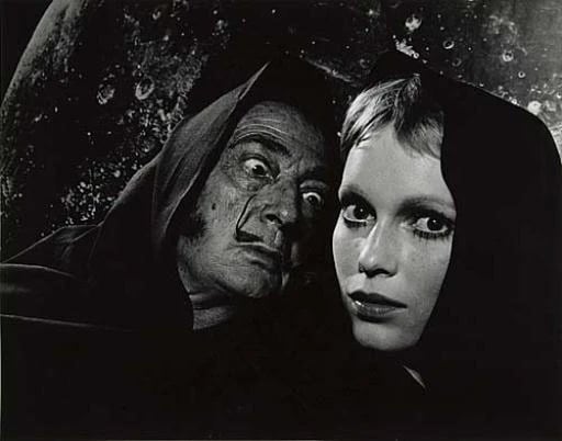 Philippe Halsman, Salvador Dali With Mia Farrow,&nbsp;1969