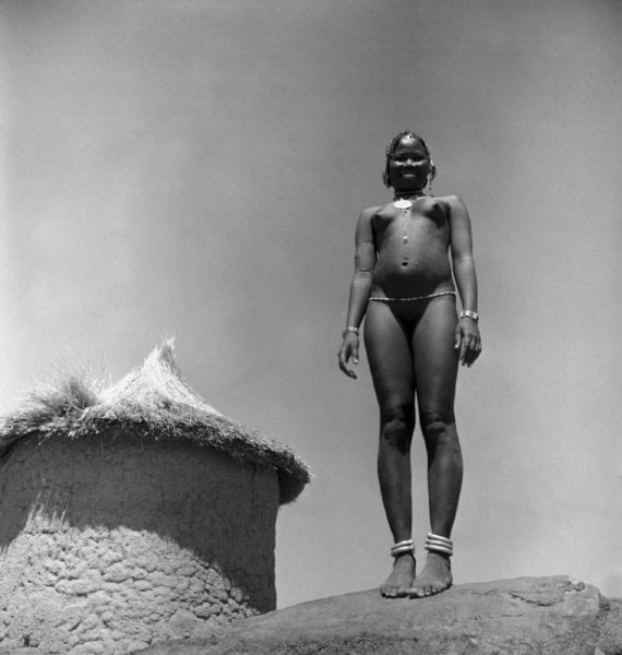 George Rodger, A Young Unmarried Girl of the Massakin Tiwal Tribe, Sudan 1949