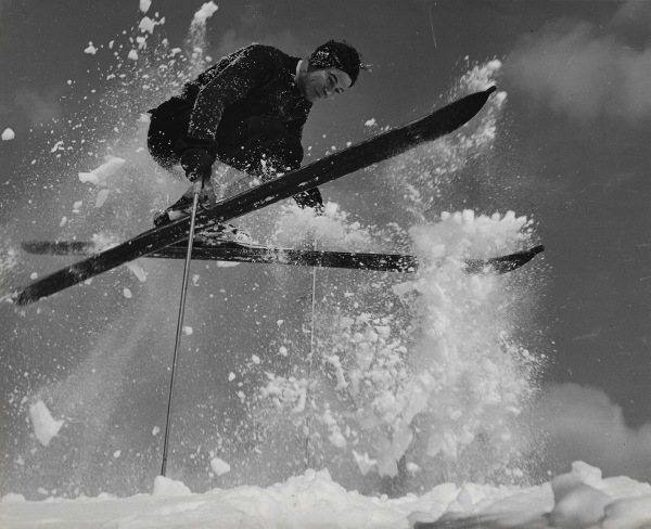 Herbert Matter, Skier in Mid-Air