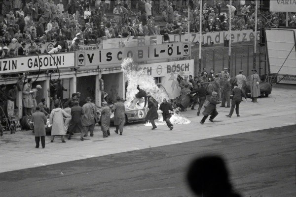 Jesse Alexander, Ferrari Fire, Nurburgring, 1960