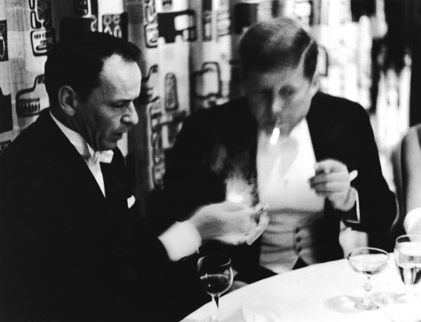 Phil Stern, Frank Sinatra and John F. Kennedy
