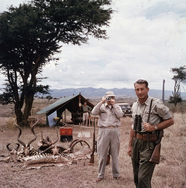 Slim Aarons, Hunter Reggie Destro and Arnold Newman, Nairobi, Kenya, 1960
